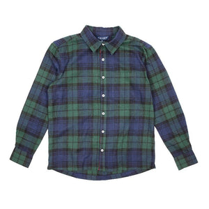 Mens simply southern green Plaid Button Down