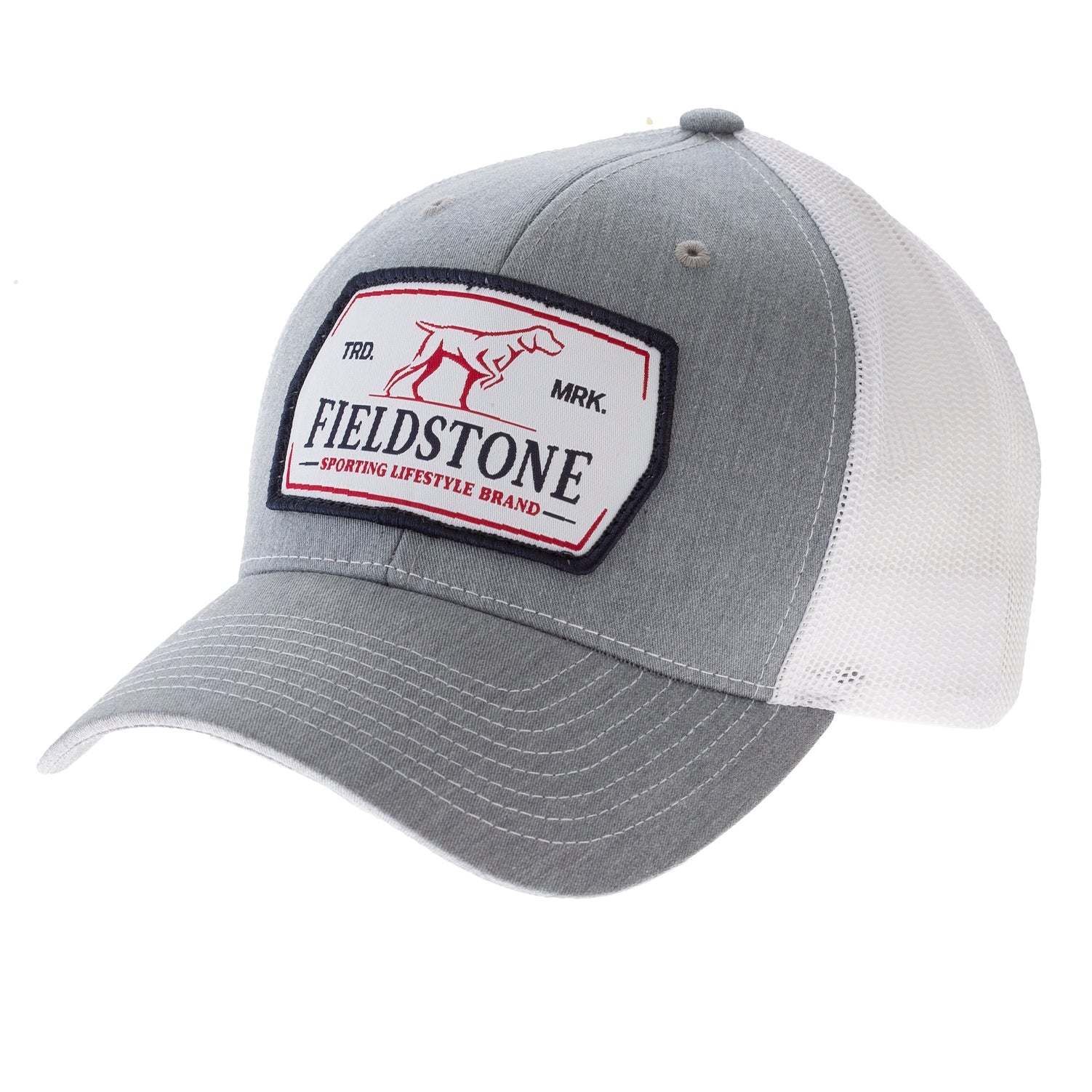 Fieldstone Rec Woven Patch Hat - Grey/White