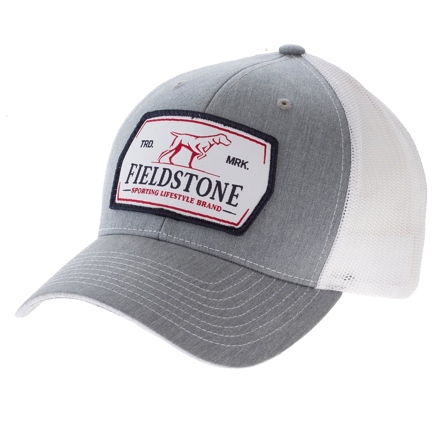 Fieldstone Rec Woven Patch Hat - Grey/White