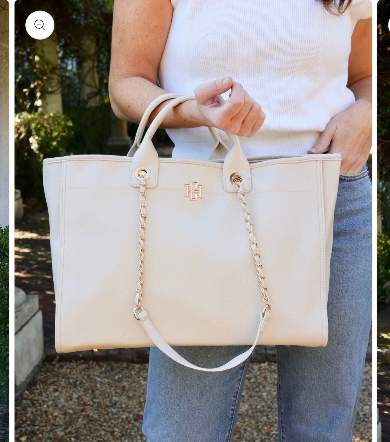 Caroline Hill - Melissa Tote Bag | Cream