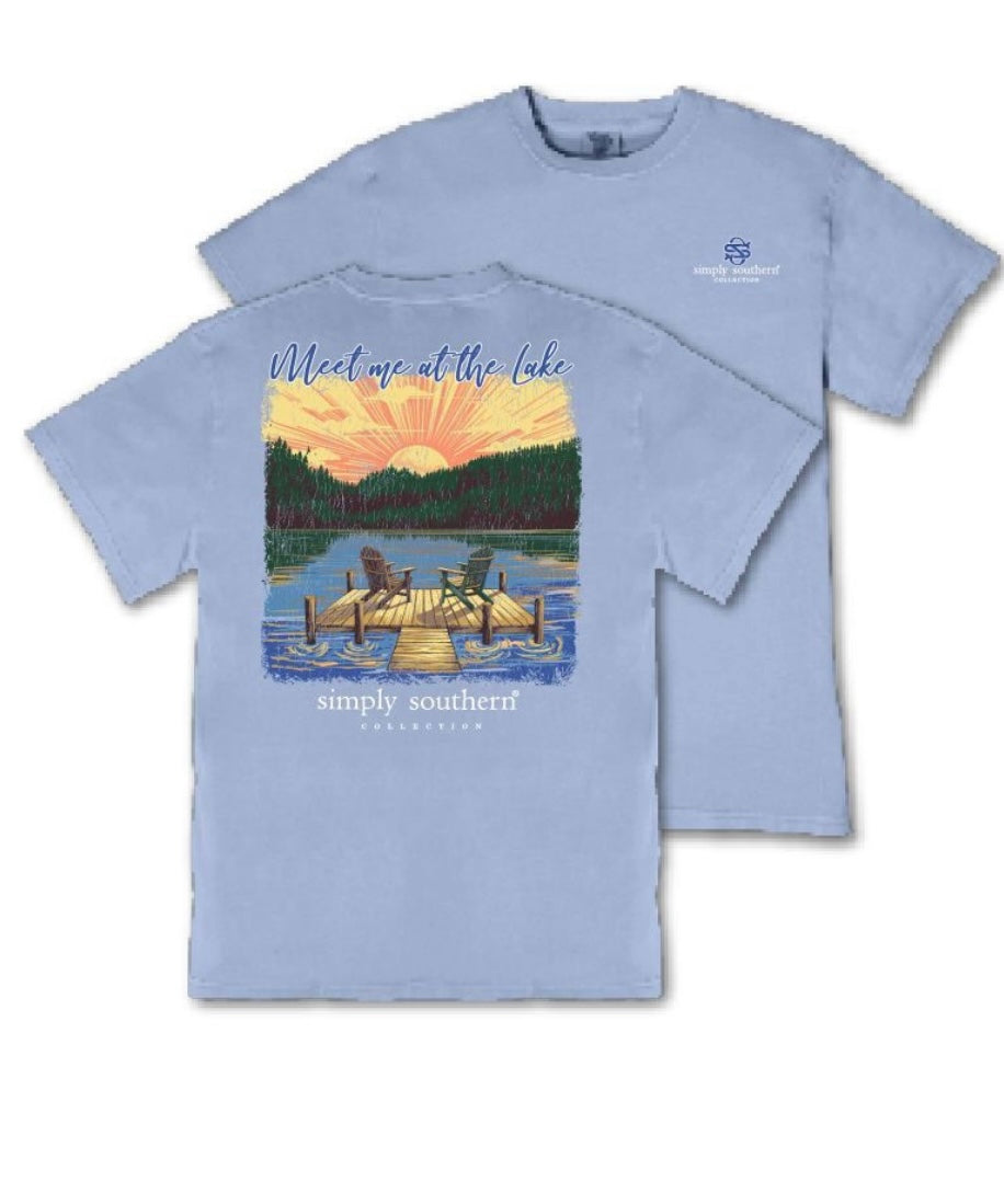 Simply southern mineral washed lake tshirt