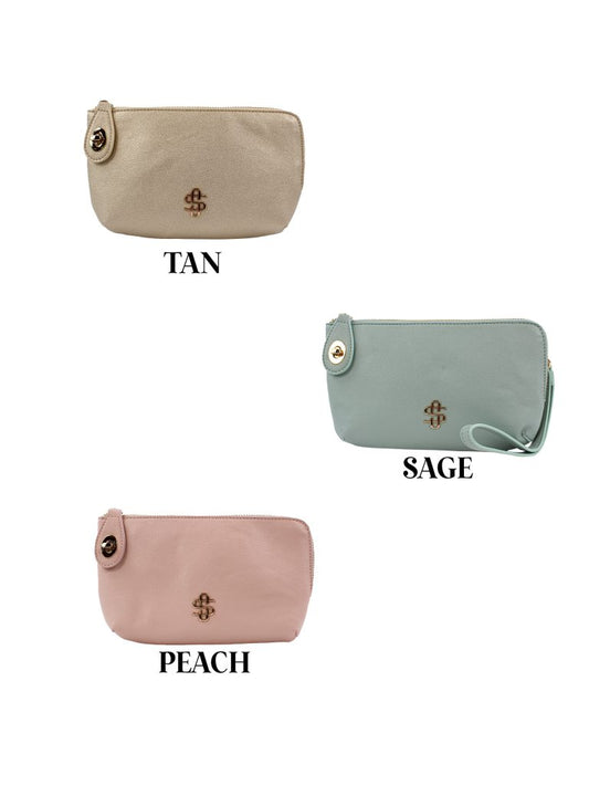 Simply southern leather lock wristlet/crossbody