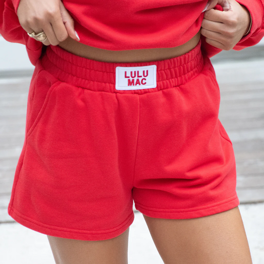 LULU MAC - Terry Cloth Short | Red