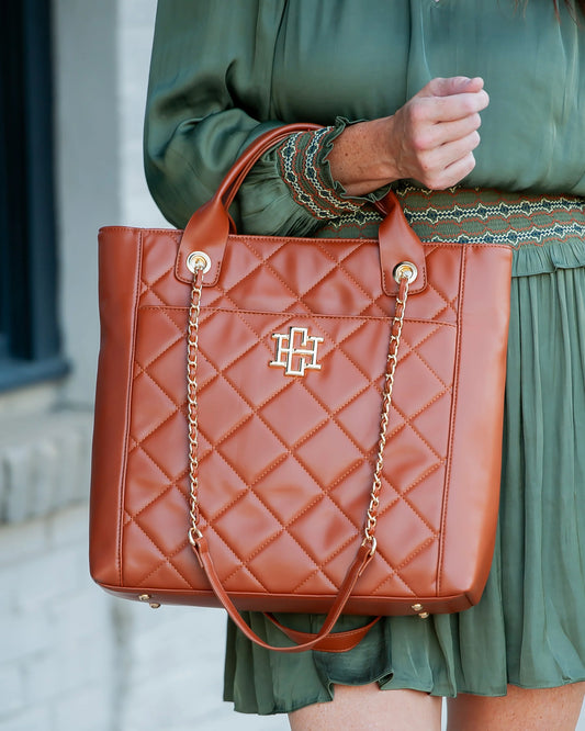 Kinzley Tote | Saddle LD