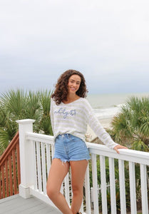 Simply southern sweater salty top