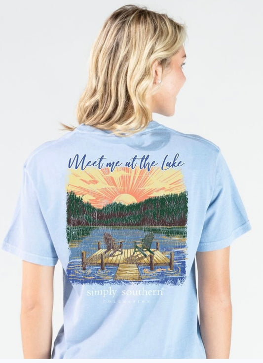 Simply southern mineral washed lake tshirt