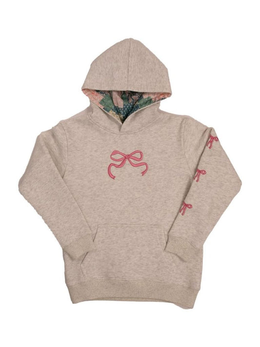 Simply Southern embroidered bow hoodie Youth