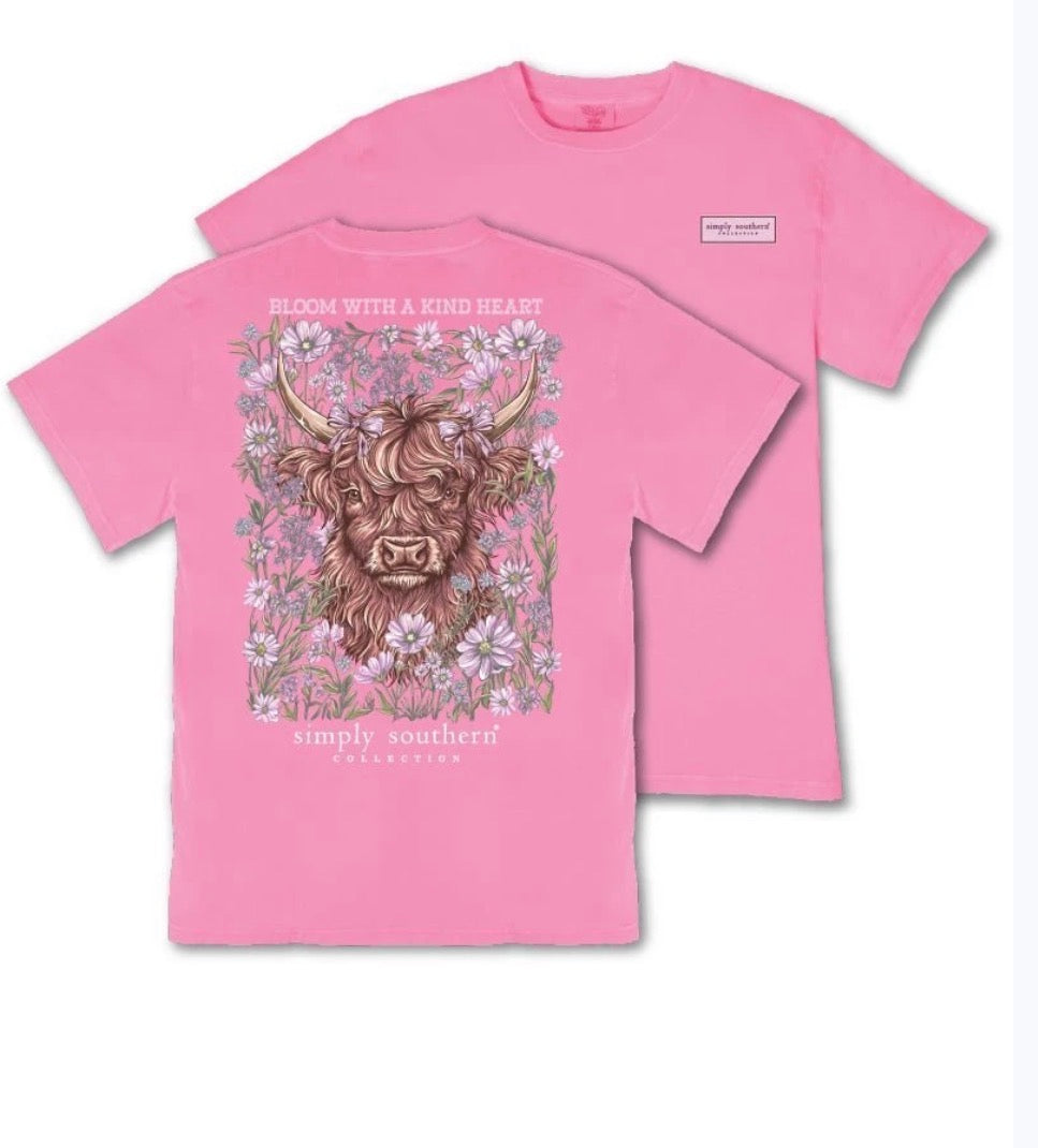 Simply southern mineral washed bloom tshirt