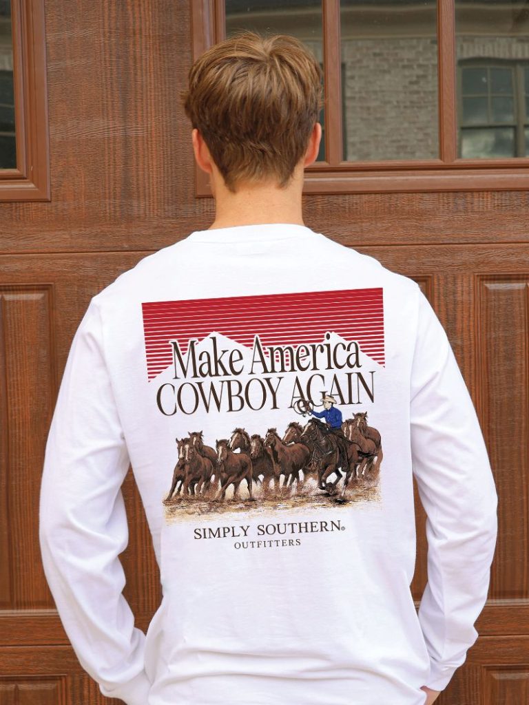 Simply Southern "make america cowboy again" Long Sleeve