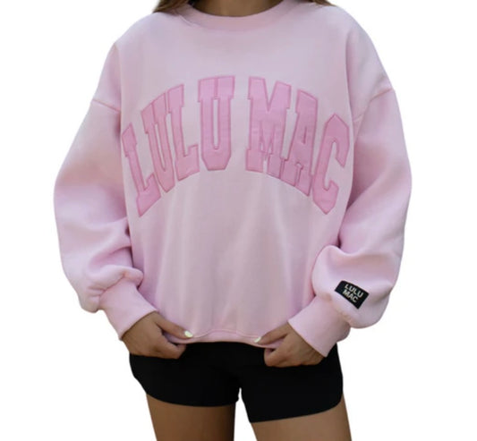 LULU MAC - Mono light pink Crewneck