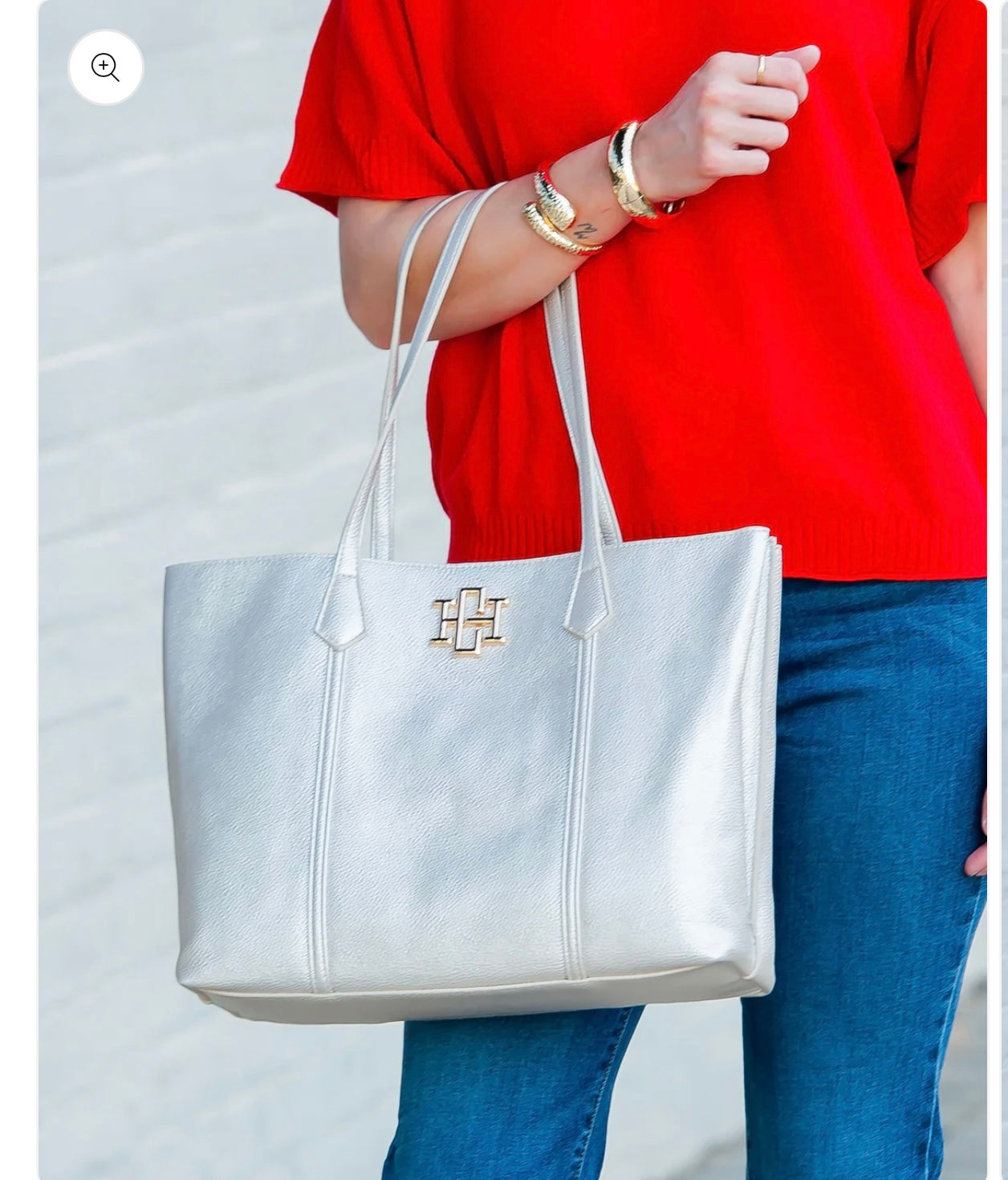 Heath Tote Bag | Woven pearl