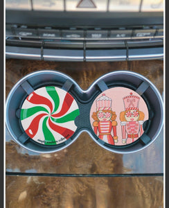 Holiday car coasters