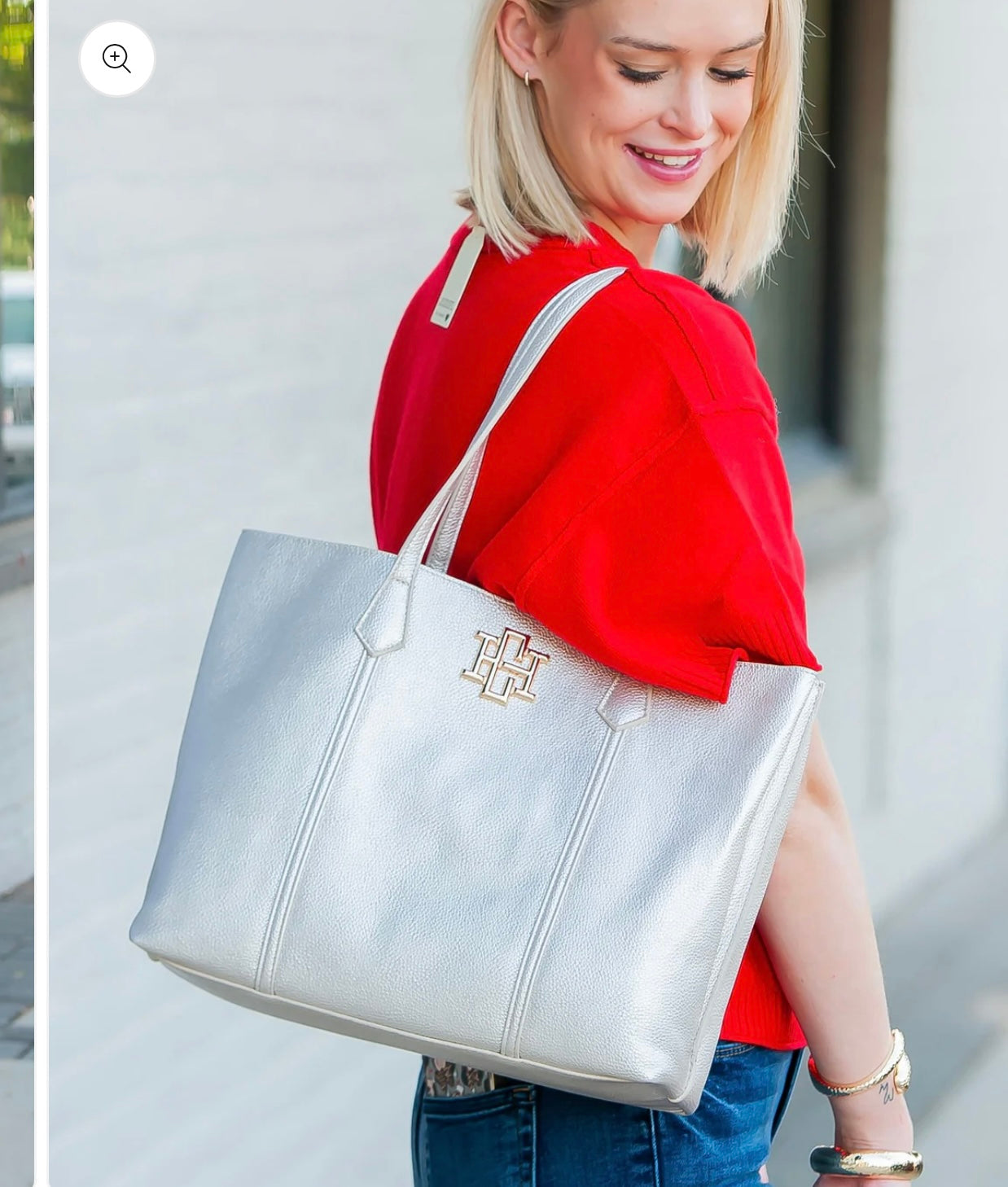 Heath Tote Bag | Woven pearl