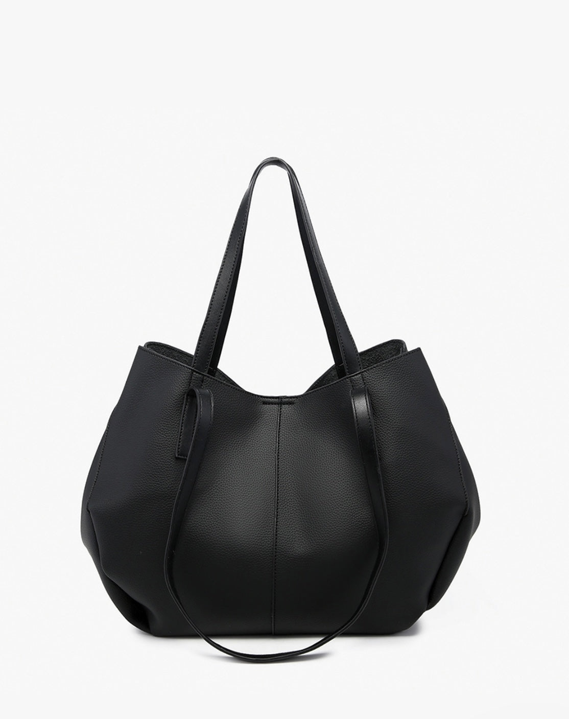 Celeste Distressed Hobo w/ Dual Handles in black