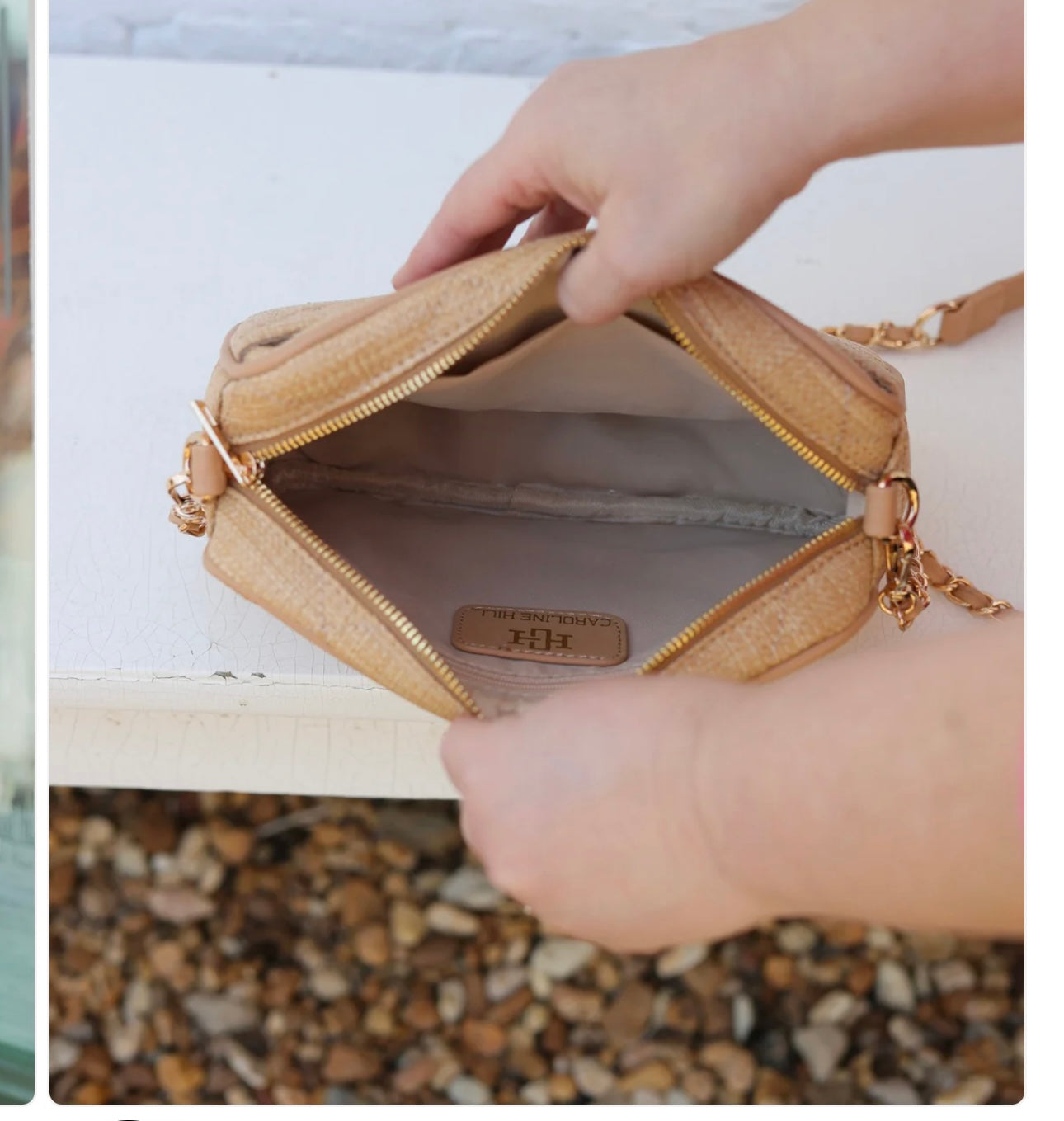 Fiona Crossbody Natural Lattice