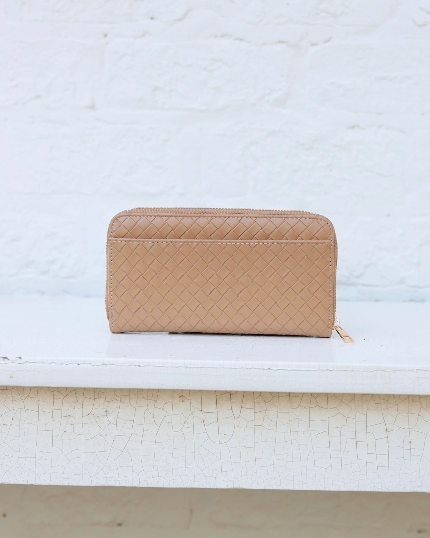 Penelope Wallet | Woven Tan