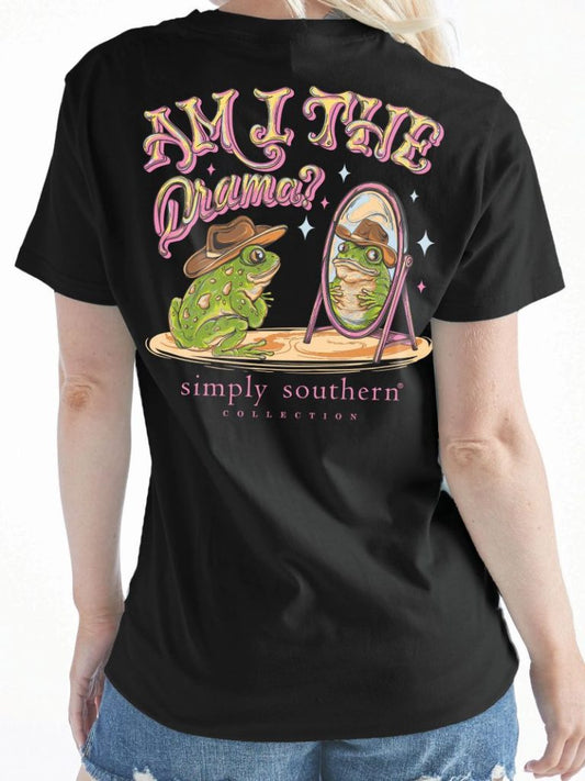 Simply Southern “Am I the Drama” Youth Short Sleeve Shirt