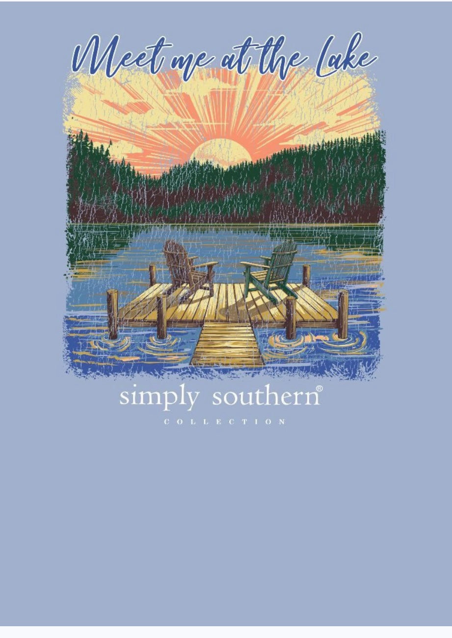 Simply southern mineral washed lake tshirt