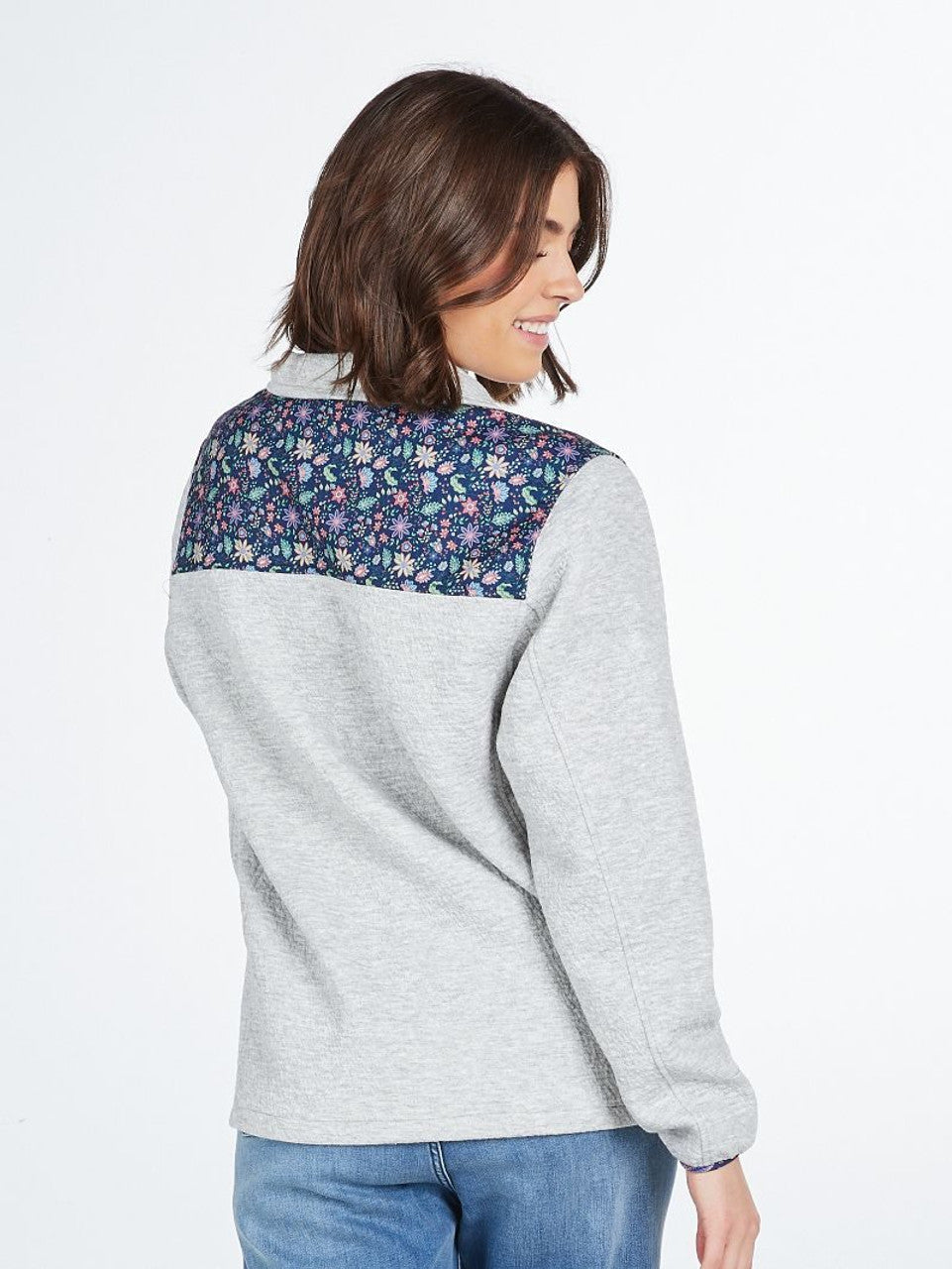 Aria Quarter Zip - Heather Gray