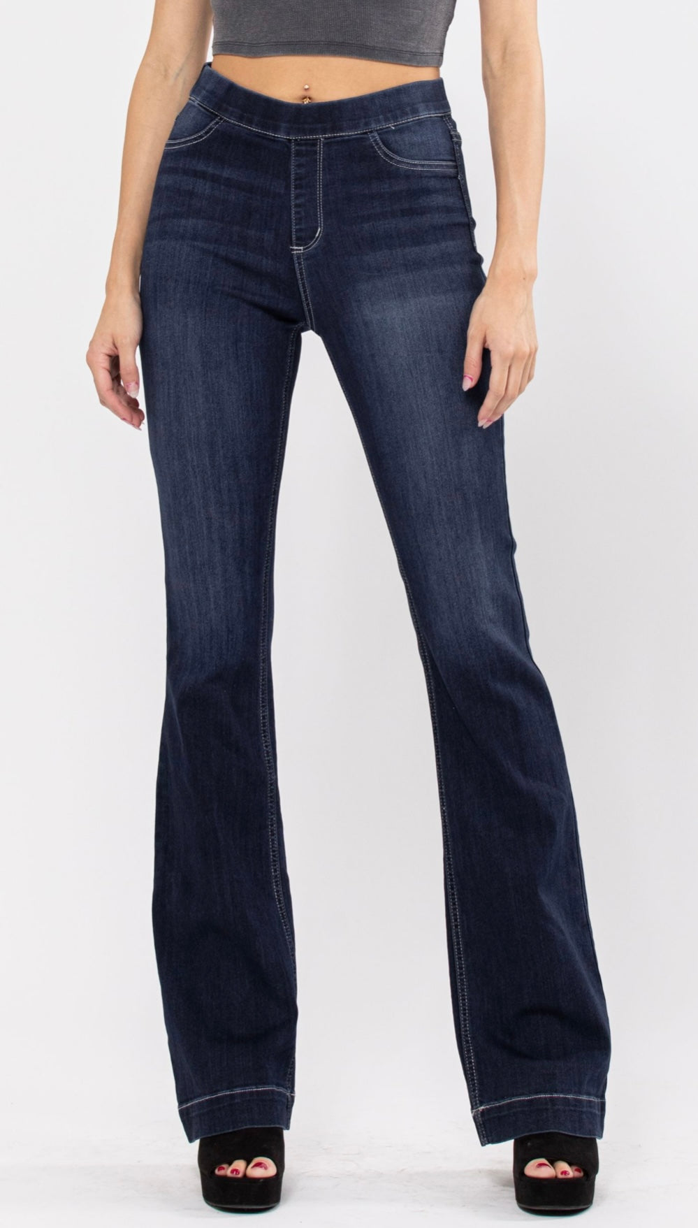 Cello jeans High Rise Flare dark denim Jegging