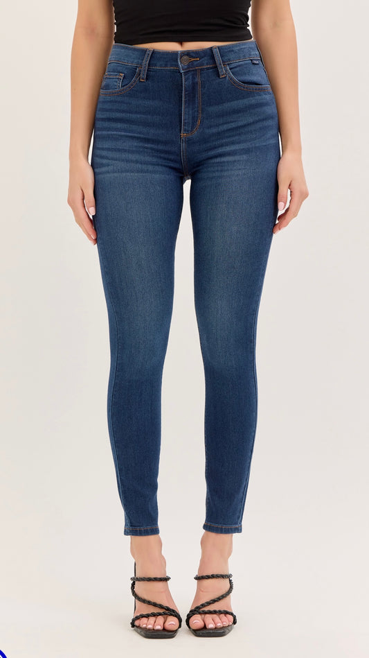Cello high rise dark denim skinny jeans