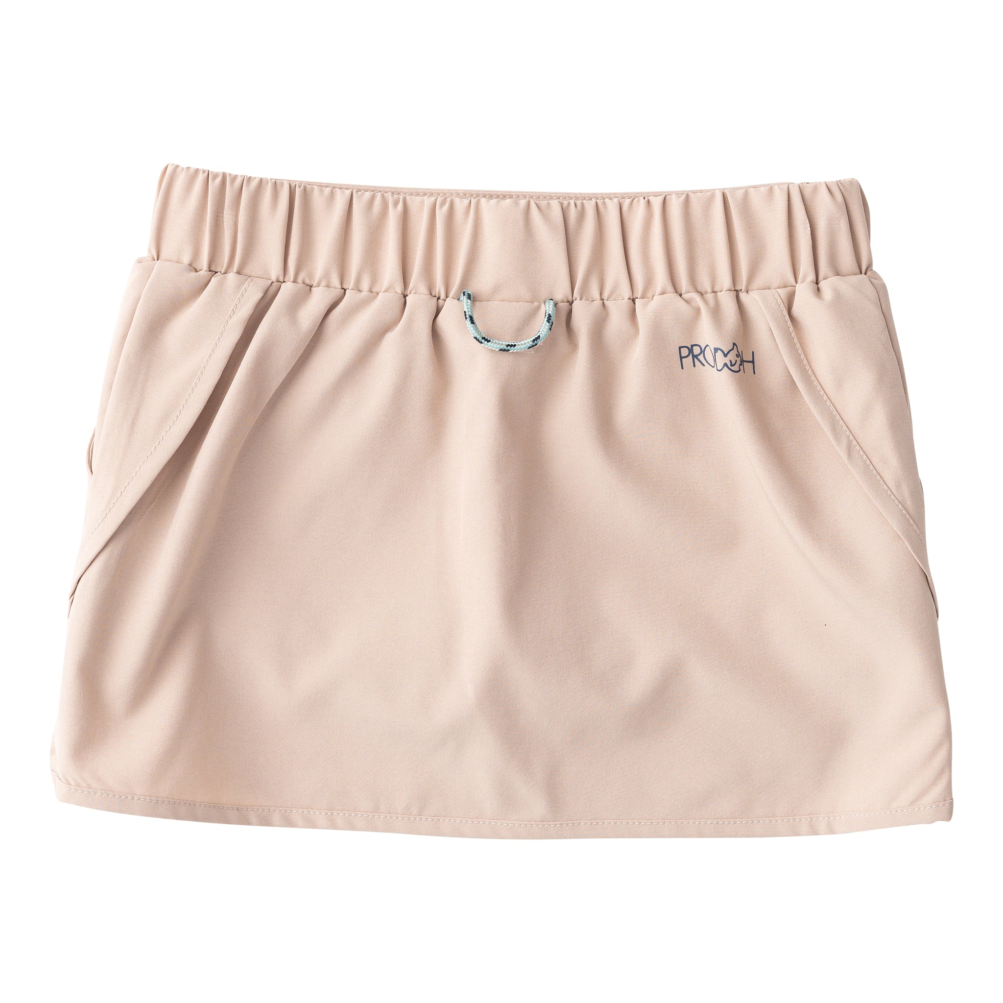 GIRL'S CAROLINA CATCH SKORT IN ISLAND FOSSIL KHAKI