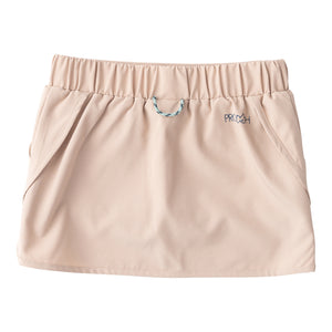 GIRL'S CAROLINA CATCH SKORT IN ISLAND FOSSIL KHAKI