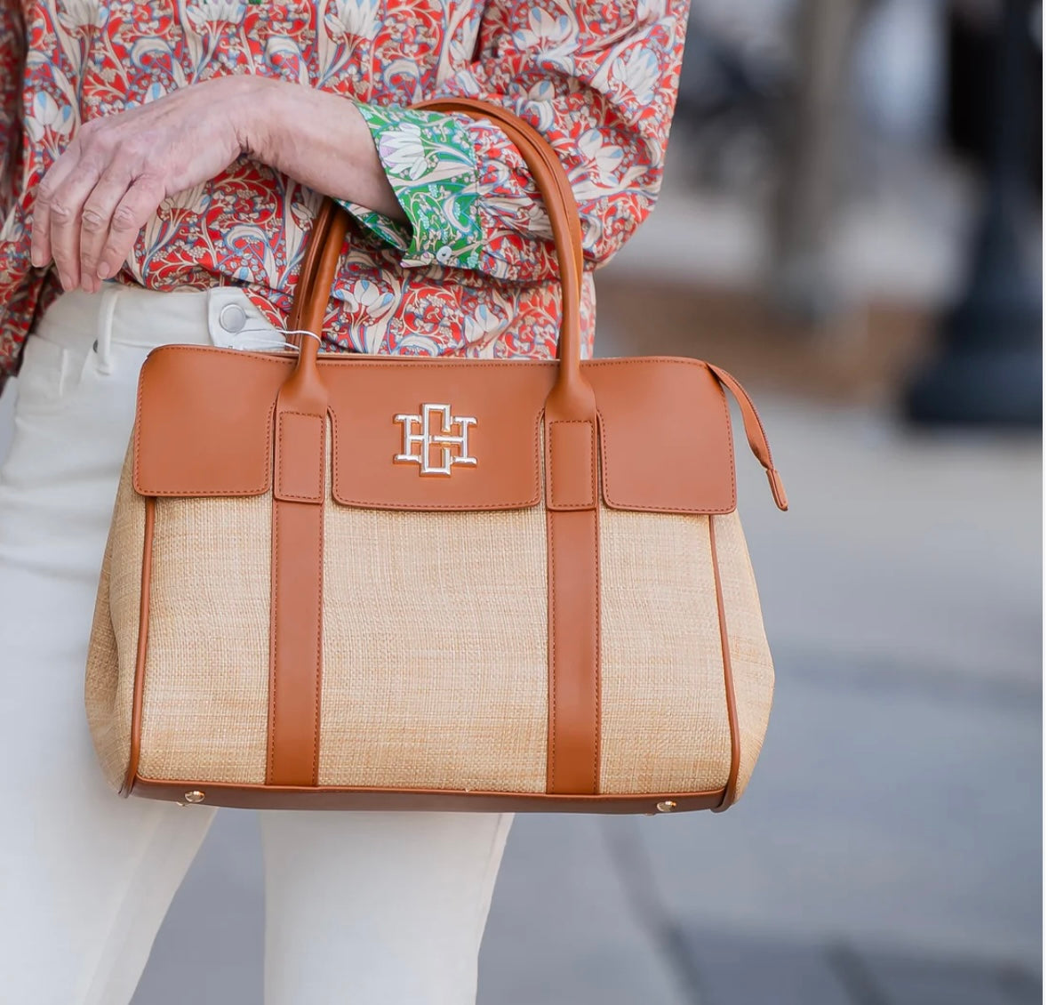 Augusta Handbag | Natural Saddle