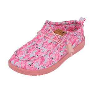 Youth simply southern flamingo slip on shoes