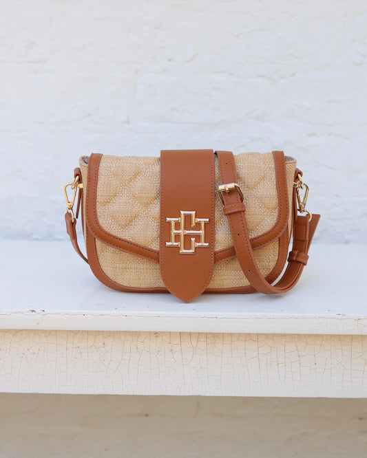 Griffin Crossbody Bag | Natural Saddle DQ