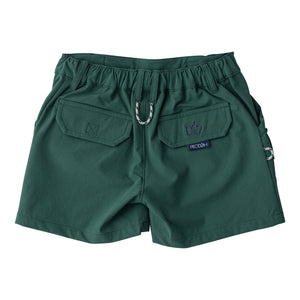 BOY'S INSHORE PERFORMANCE SHORT IN POSY HUNTER GREEN