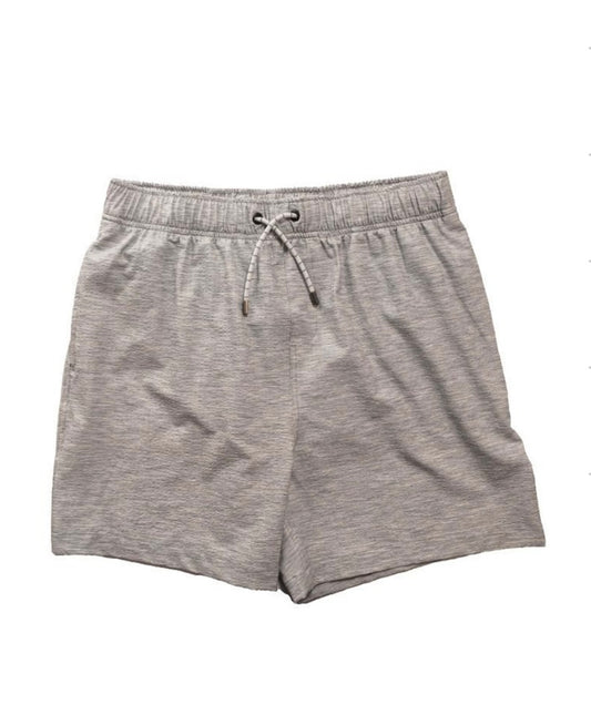 Simply Southern Men’s Seersucker Swim Shorts - Heather Grey