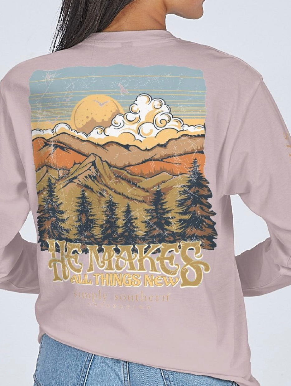 Simply Southern “Driftwood” Youth long Sleeve Shirt