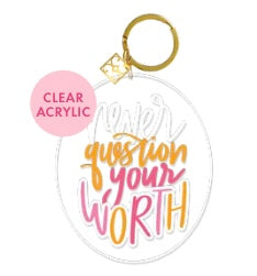 Mary square Acrylic keychain