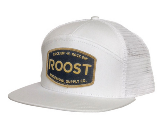 Roost Patch White Hat