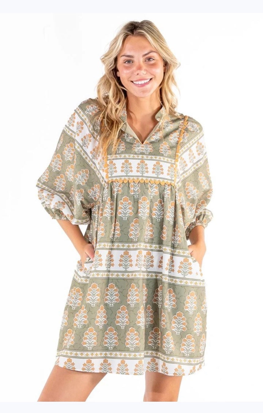 The Maeve Scallop Dress floral