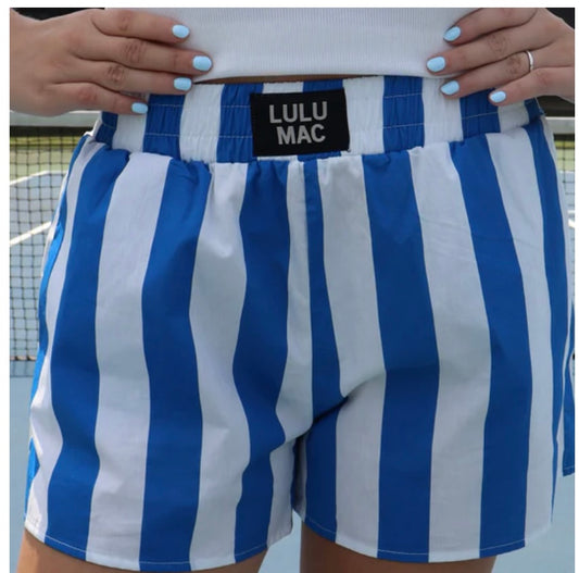 LULU MAC -ROYAL BLUE DARBY BOXER SHORT