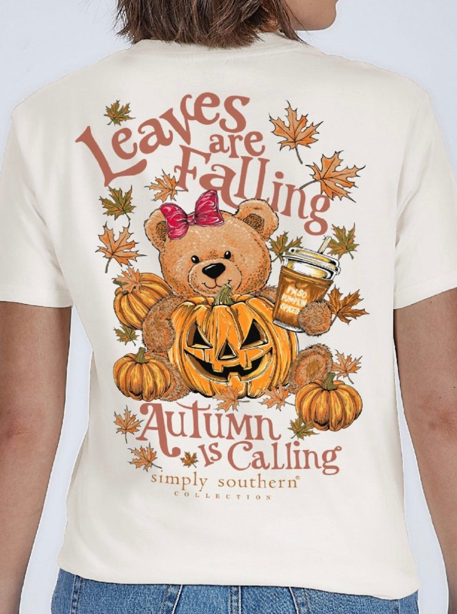Simply Southern “Teddy Fall” YOUTH Short Sleeve Shirt