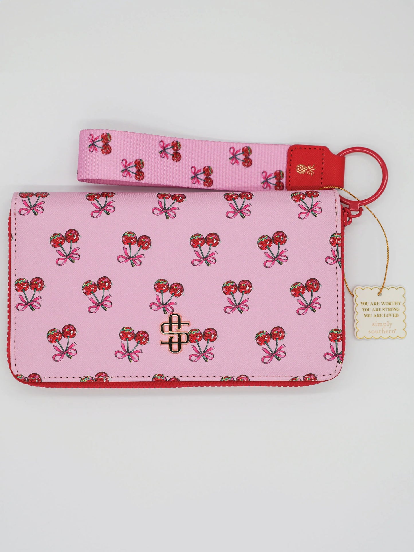 Simply Southern Phone Wallet - cherry