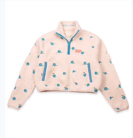 Youth Simply Southern Taylor Sherpa pullover jacket