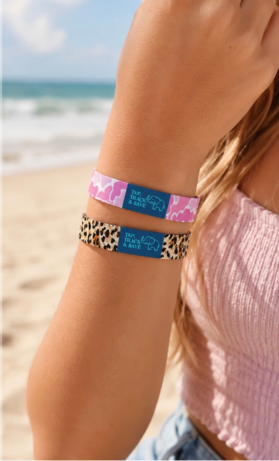 SIMPLY SOUTHERN TAP TO TRACK ELEPHANT JEWELRY BRACELET