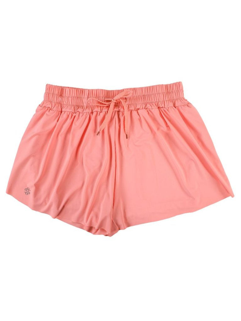 Simply Southern running Shorts in coral