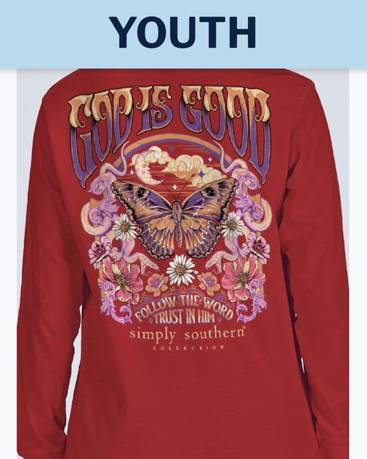 YOUTH Simply Southern “Follow” Long Sleeve T-Shirt