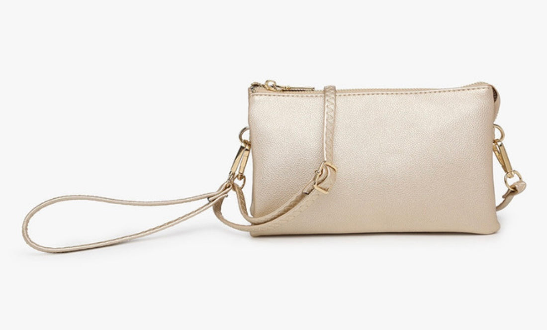 Riley Monogrammable 3 Compartment Crossbody/Wristlet, VARIOUS STYLES