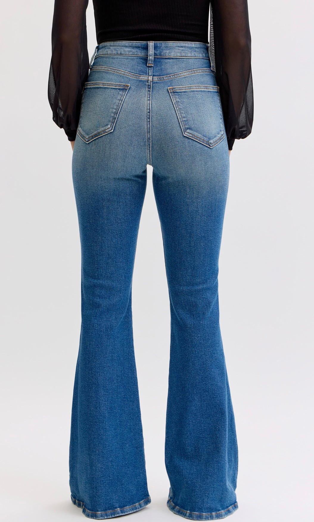 Cello High Rise Super Flare with DBL Front Scoops|Tinted