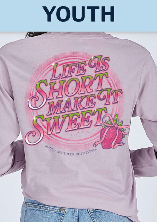 YOUTH Simply Southern Wisteria Long Sleeve T-Shirt