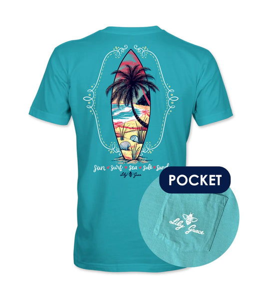 Lily Grace "Sun, Surf, Sea, Salt, Sand" T-Shirt