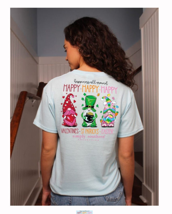 Simply Southern "Happy" Short Sleeve Tee