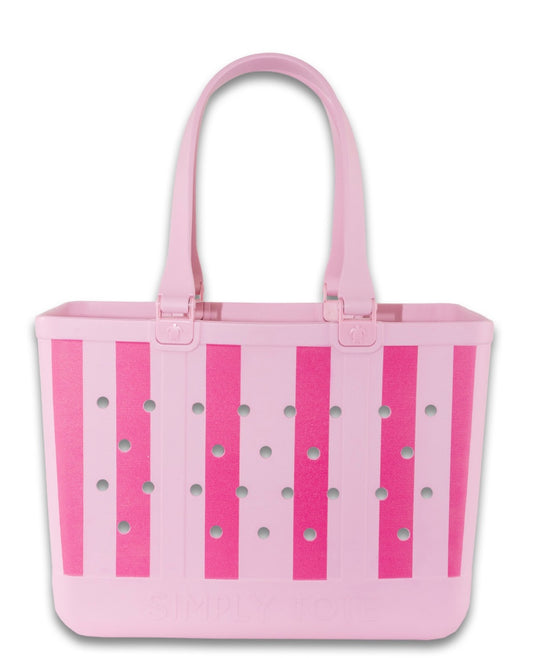 Simply Southern Tote | Stripe Berry