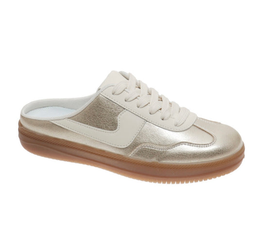 Outwoods Giana Gold Slip- On Sneaker